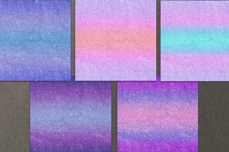 rainbow-ombre-glitter-digital-paper-set