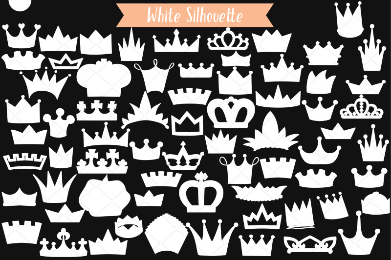 white-crowns-hand-drawn-princess-tiara-king-queen-royal-doodles