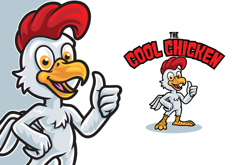 cool-chicken-logo-template