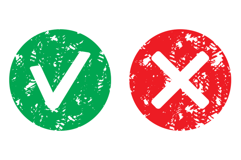 approve-and-reject-symbol-stamp-vector