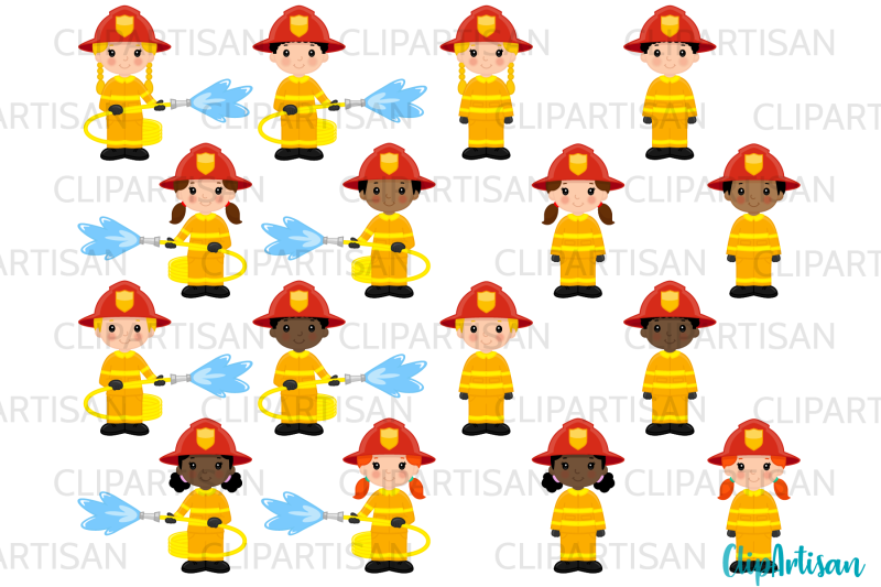 firefighter-clipart-firetruck-illustration