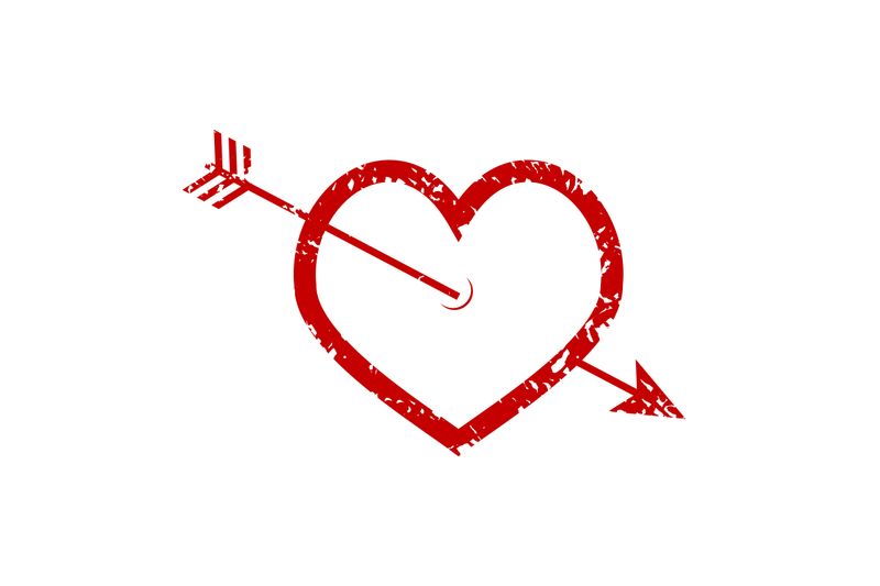 heart-and-arrow-rubber-stamp