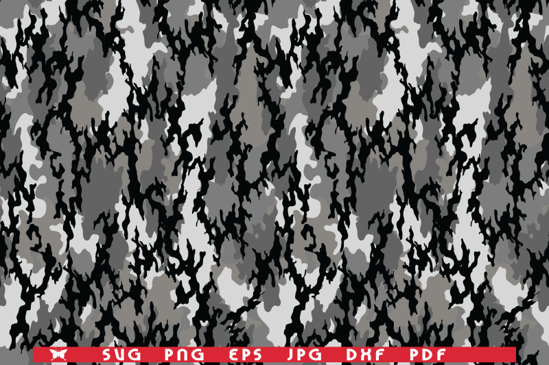 SVG Camouflage print, Seamless pattern digital clipart By ...