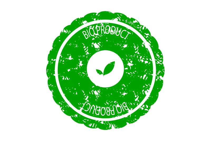 bio-product-green-rubber-stamp-vector