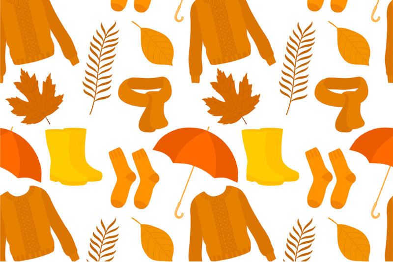 set-seamless-patterns-hygge-autumn-vector-illustration