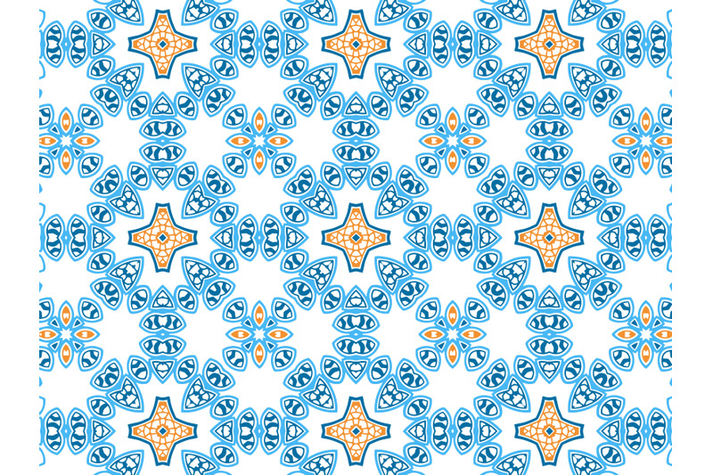 pattern-abstract-blue-navy-orange-color