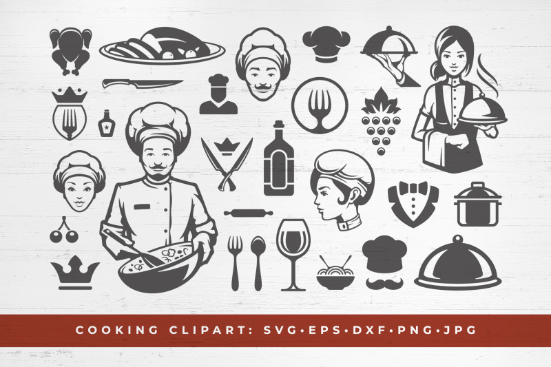 food-cooking-silhouettes-and-restaurant-icons