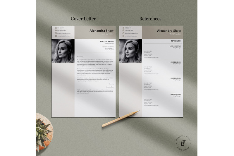 resume-template-cv-template-one-page-resume-design