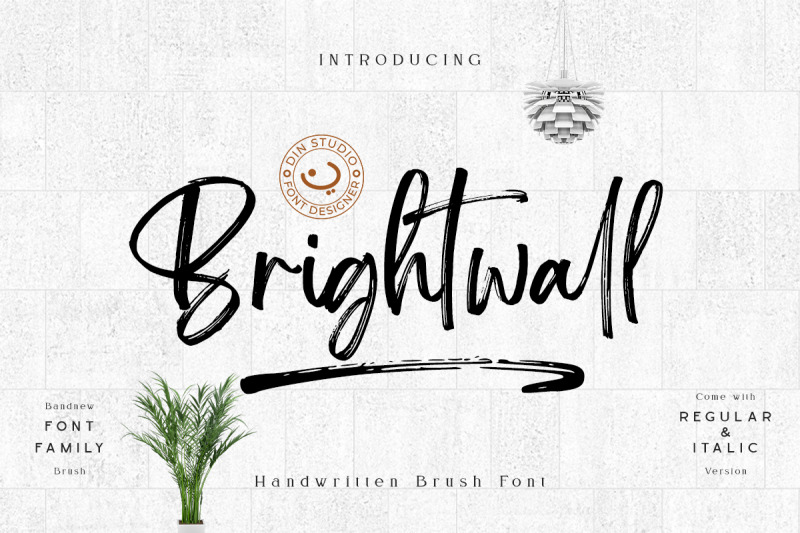 brightwall-brush-font