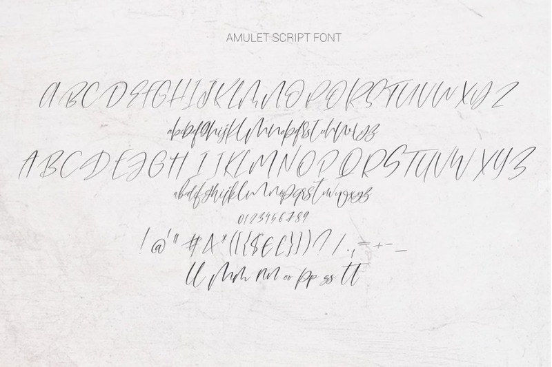 amulet-signature-script-font
