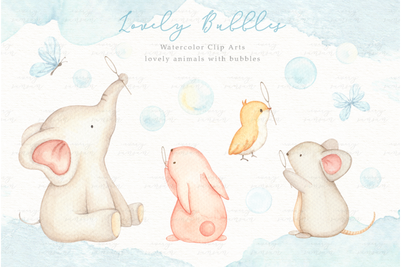 lovely-bubbles-watercolor-clip-arts