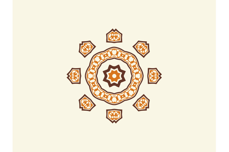 ornament-abstract-brown-color-design