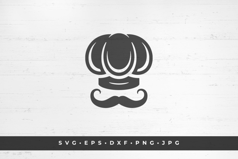 chef-hat-with-mustache-silhouette