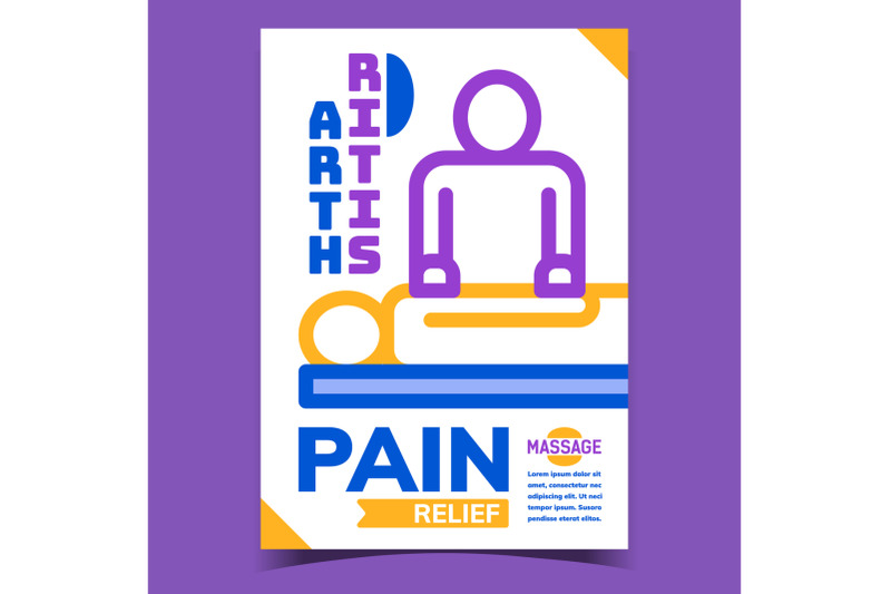 arthritis-pain-relief-advertising-banner-vector