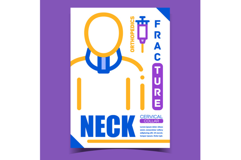 neck-fracture-disease-advertising-banner-vector