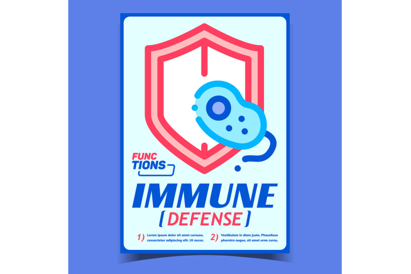 immune-defense-creative-advertising-poster-vector