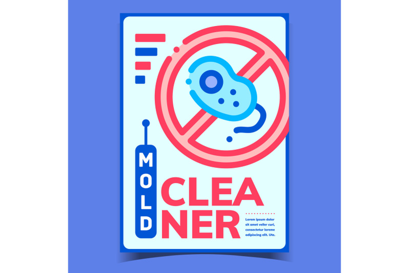 mold-cleaner-creative-advertising-poster-vector