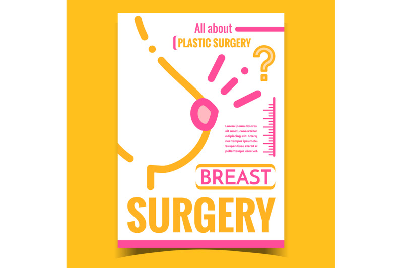 breast-surgery-creative-advertising-banner-vector