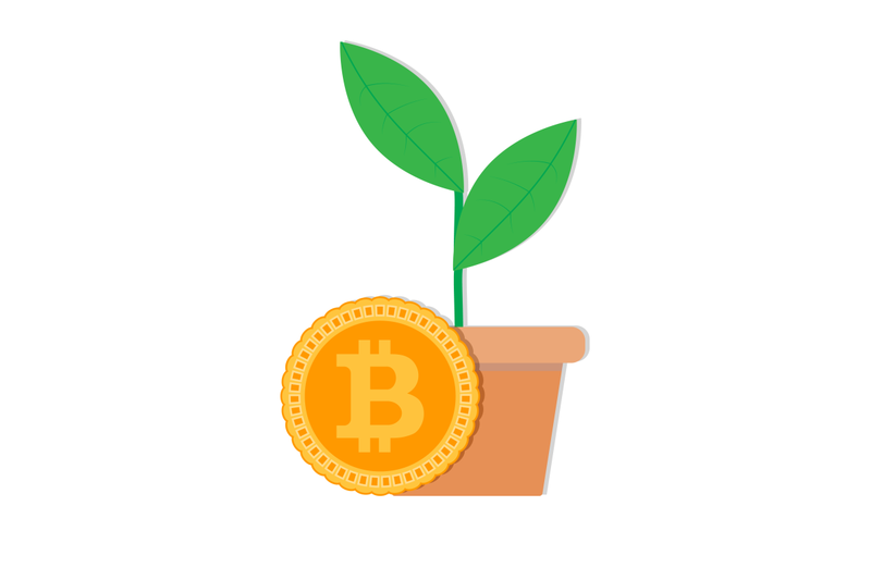 growth-rate-bitcoin-vector