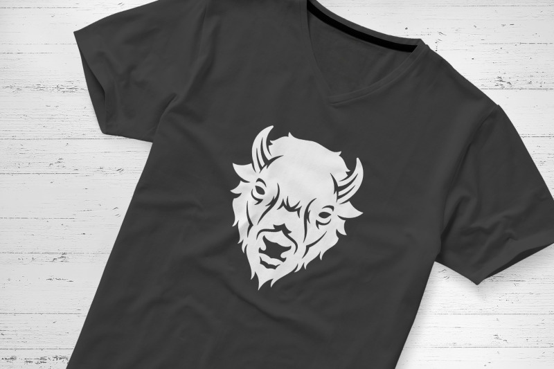 bison-head-silhouette-illustration