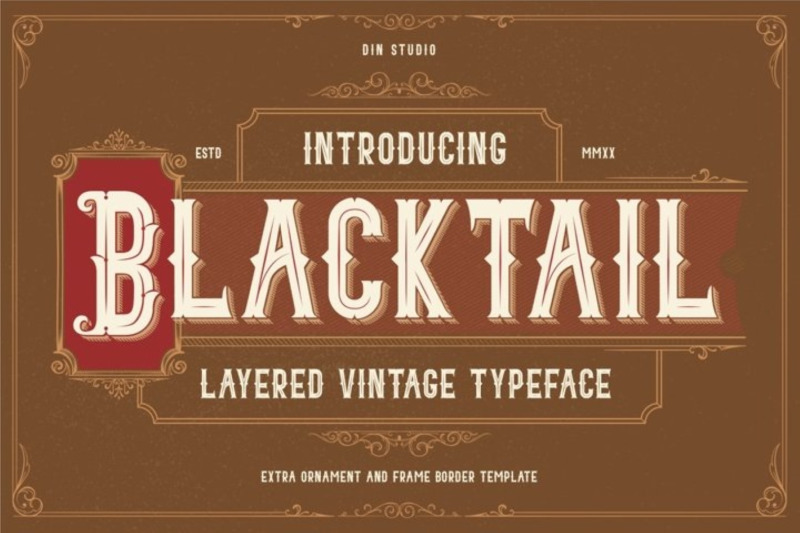 blacktail-layered-vintage-font