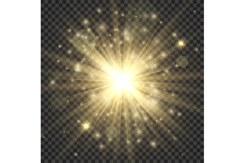 gold-glowing-star-stylish-bright-light-effect-golden-shiny-luminous