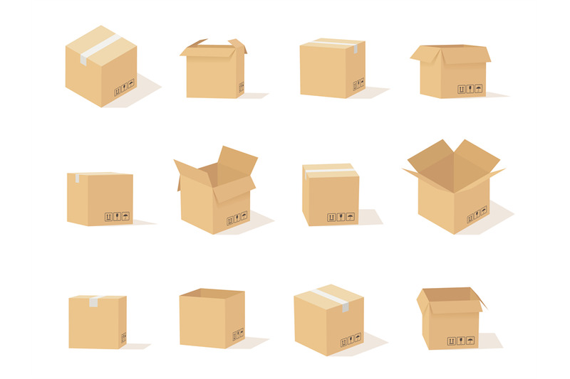 carton-boxes-opened-and-closed-cardboard-box-packaging-for-delivery