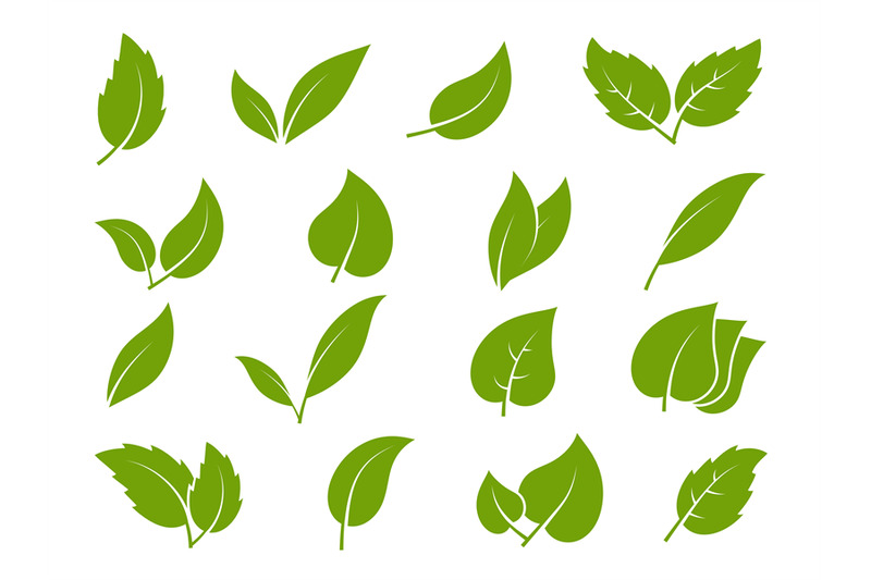 leaves-icons-young-green-leaves-trees-and-plants-various-shapes-herb