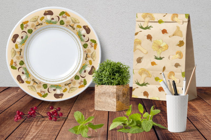 forest-mushrooms-and-autumn-leaves