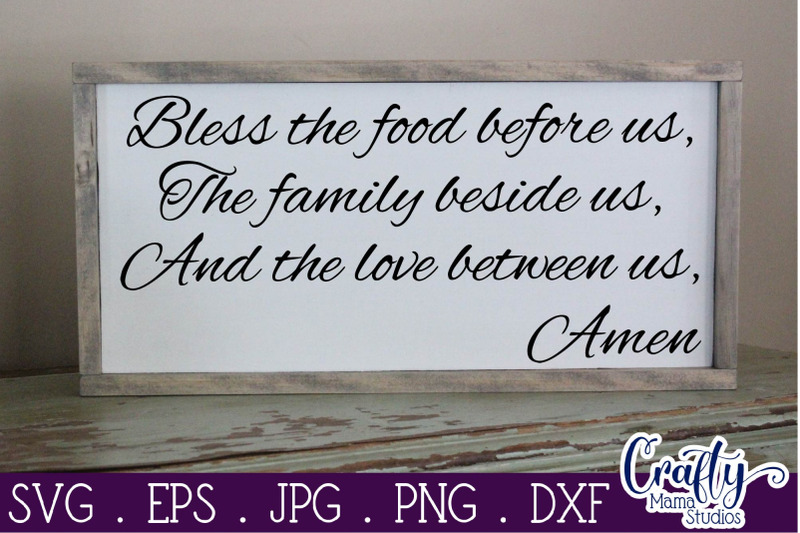 Bless The Food Before Us - Christian Svg - Dinner Prayer - Family Svg
Craft SVG.DIY SVG
