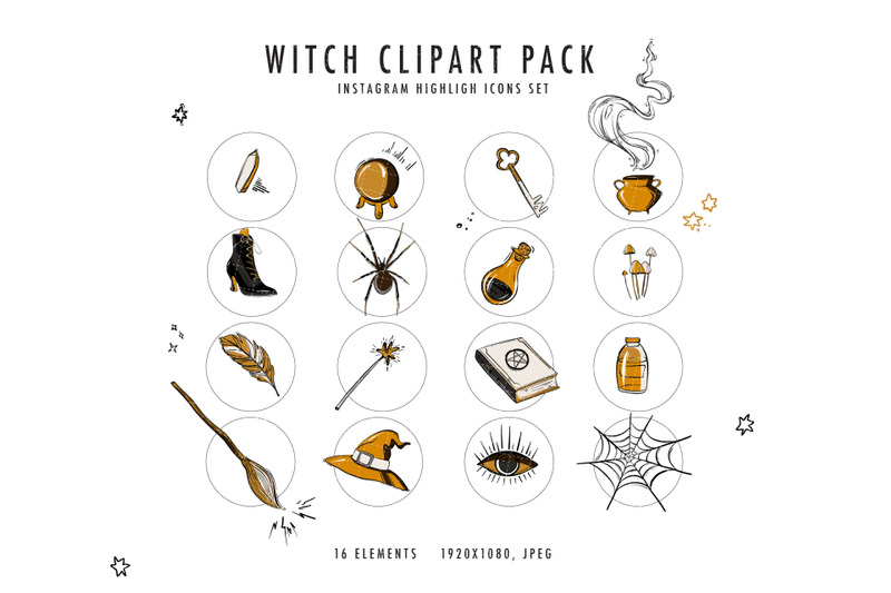 witch-magic-clipart-ritual-altars-shrines-digital-kit