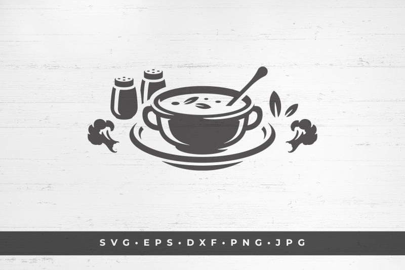 vegetarian-soup-in-plate-silhouette