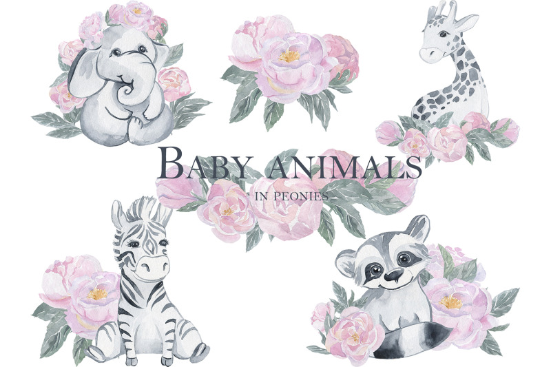 baby-animals-in-peonies