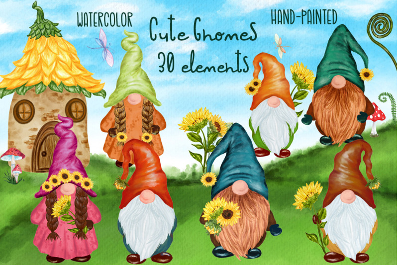cute-gnomes-clipart-forest-gnomes-fairy-tale-gnomes