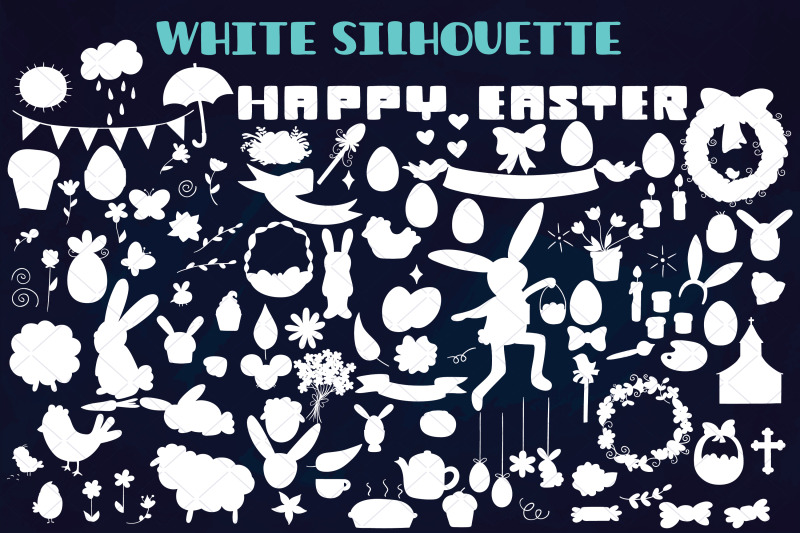 white-easter-doodles-decorated-egg-bunny-flowers-sheep-chocolate