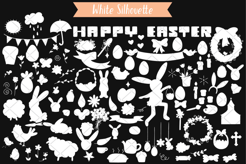 white-easter-doodles-decorated-egg-bunny-flowers-sheep-chocolate