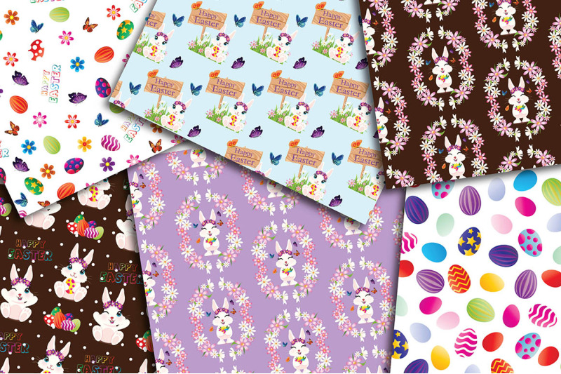 easter-digital-papers-white-bunny-scrapbook-papers-easter-eggs-patte