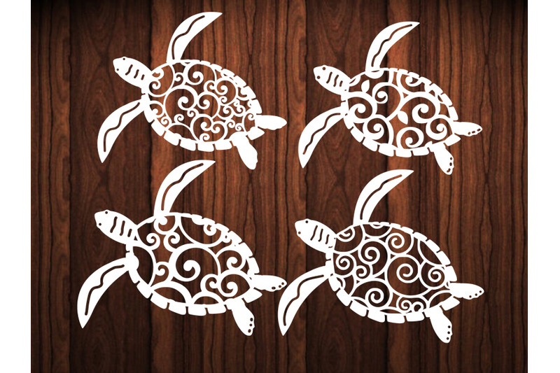 sea-water-seahorse-turtle-pattern-mermaid-paper-cut-animal