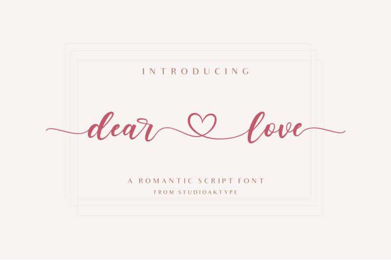 dear-love-a-romantic-script-font