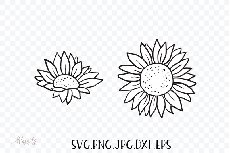 Download Sunflower Monogram Frames / 5 By RaSveta | TheHungryJPEG.com