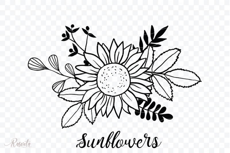 Free Free 115 Sunflower Monogram Frame Svg Free SVG PNG EPS DXF File
