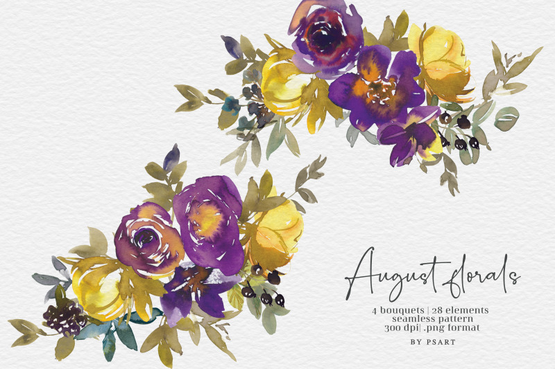 watercolor-autumn-floral-clipart-set