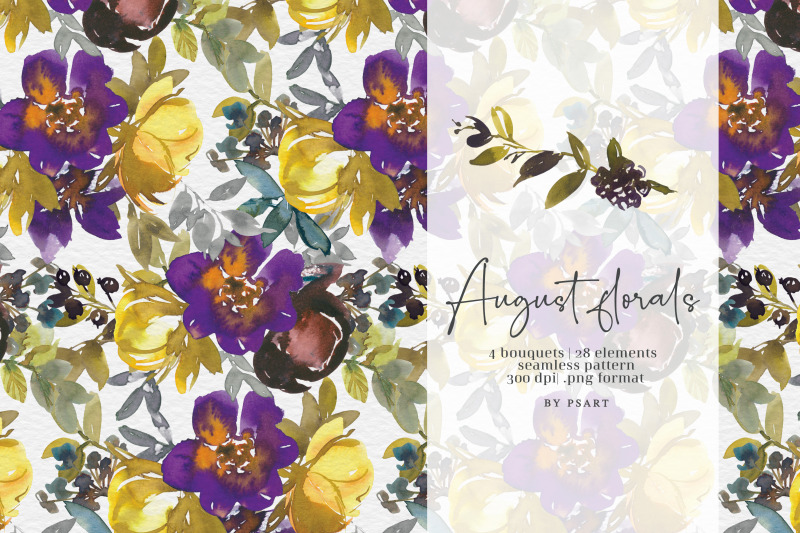 watercolor-autumn-floral-clipart-set