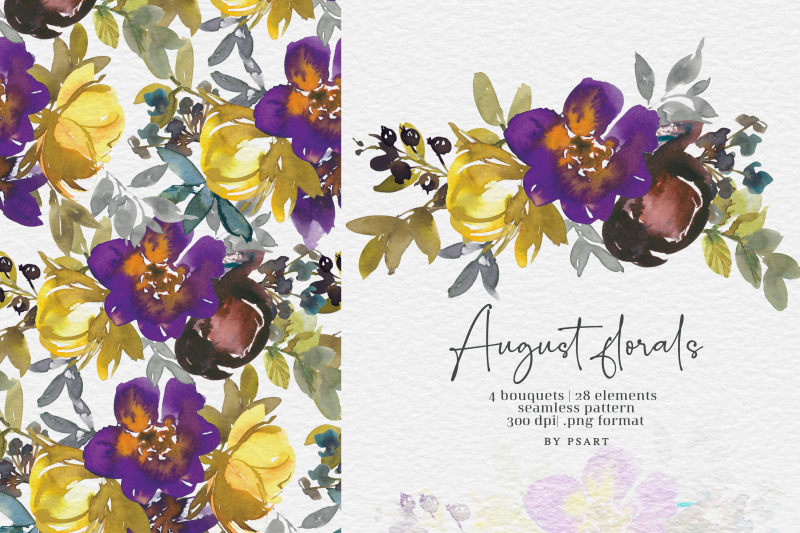 watercolor-autumn-floral-clipart-set