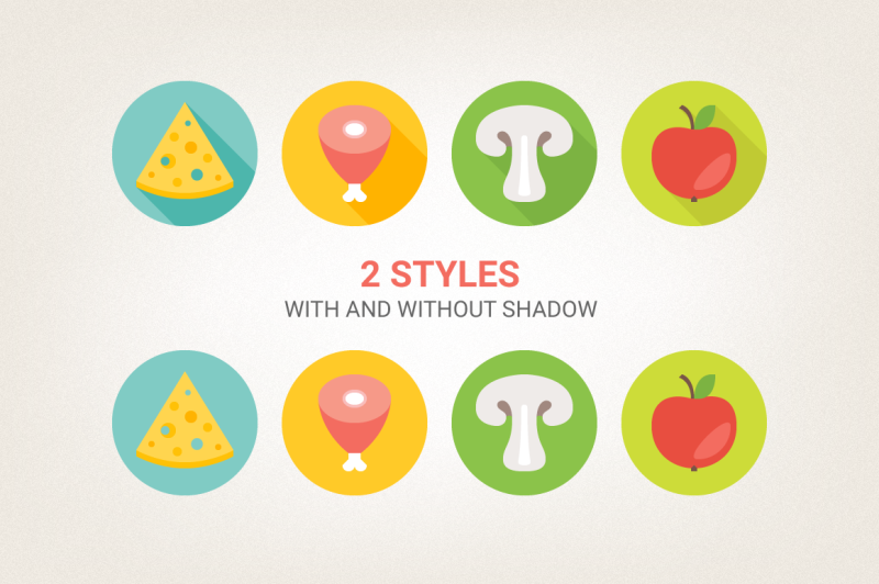round-food-icons