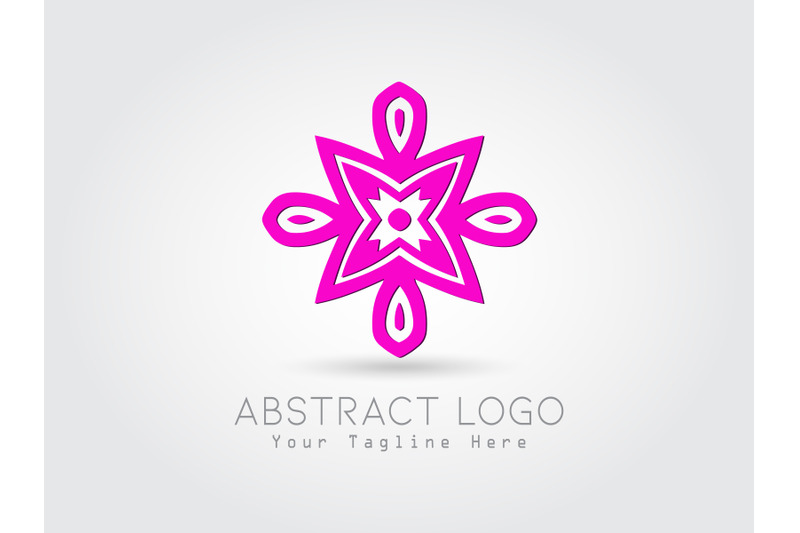 logo-abstract-pink-color-design