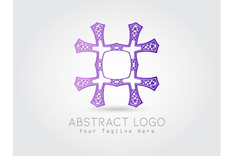 logo-abstract-gradation-purlple-color-design