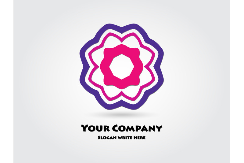 logo-abstract-purlpe-pink-color-design