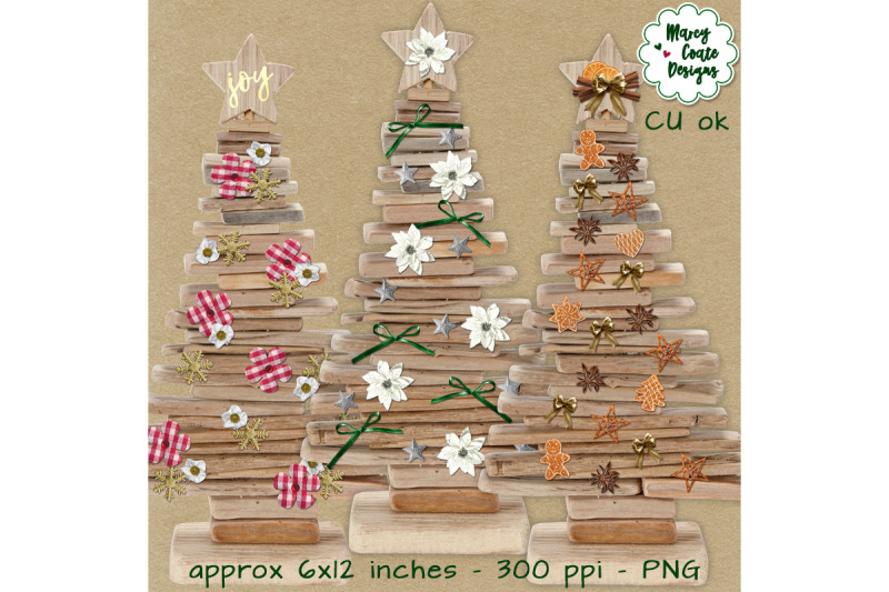 realistic-christmas-trees-from-wood