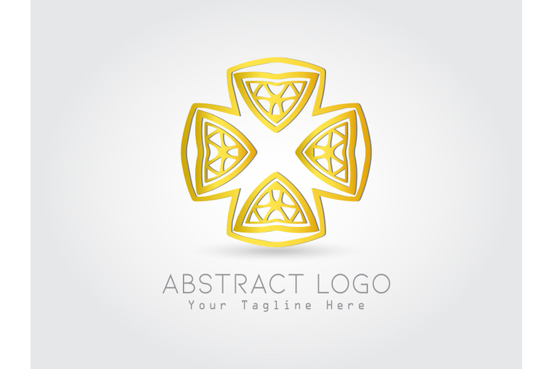 logo-abstract-gold-color-design